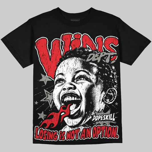 Jordan 4 Bred DopeSkill Oversize Print T-Shirt Wins Dept Graphic Streetwear - Black