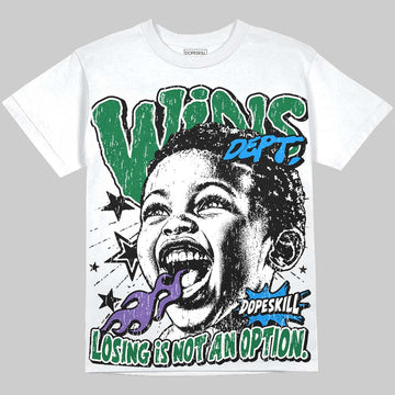 Jordan 12 Bucks DopeSkill Oversize Print T-Shirt Wins Dept Graphic Streetwear - White
