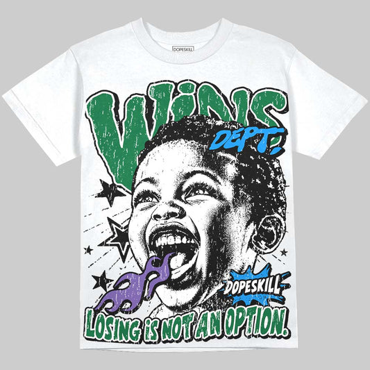Jordan 12 Bucks DopeSkill Oversize Print T-Shirt Wins Dept Graphic Streetwear - White