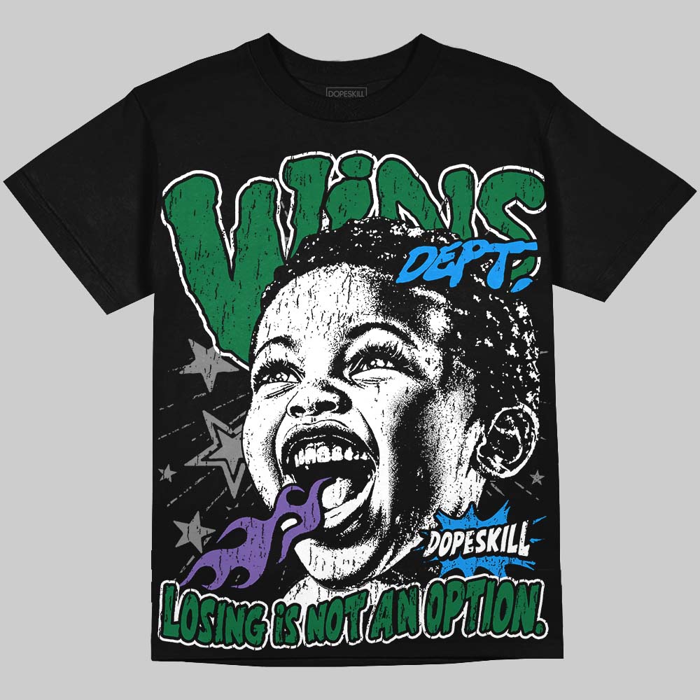 Jordan 12 Bucks DopeSkill Oversize Print T-Shirt Wins Dept Graphic Streetwear - Black