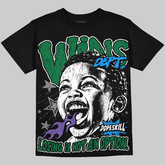 Jordan 12 Bucks DopeSkill Oversize Print T-Shirt Wins Dept Graphic Streetwear - Black