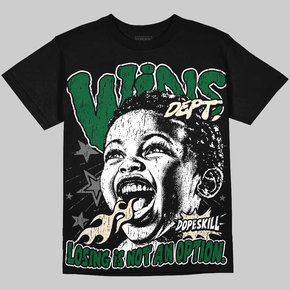 Jordan 14 Forest Green DopeSkill Oversize Print T-Shirt Wins Dept Graphic Streetwear - Black
