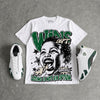 Forest Green 14s DopeSkill Oversize Print T-Shirt Wins Dept Graphic