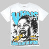 Jordan 11 Gamma Blue DopeSkill Oversize Print T-Shirt Wins Dept Graphic Streetwear - White