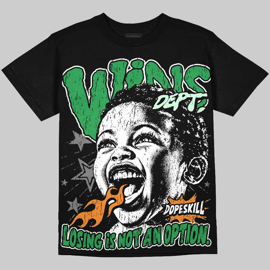 Jordan 11 Green Screen DopeSkill Oversize Print T-Shirt Wins Dept Graphic Streetwear - Black