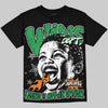 Jordan 11 Green Screen DopeSkill Oversize Print T-Shirt Wins Dept Graphic Streetwear - Black