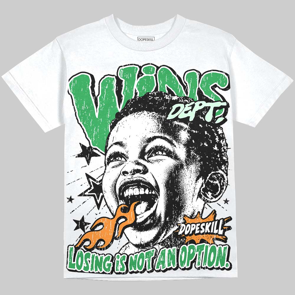 Jordan 11 Green Screen DopeSkill Oversize Print T-Shirt Wins Dept Graphic Streetwear - White 