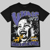 Jordan 4 Lakers DopeSkill Oversize Print T-Shirt Wins Dept Graphic Streetwear - Black