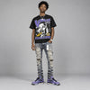 Lakers 4s DopeSkill Oversize Print T-Shirt Wins Dept Graphic