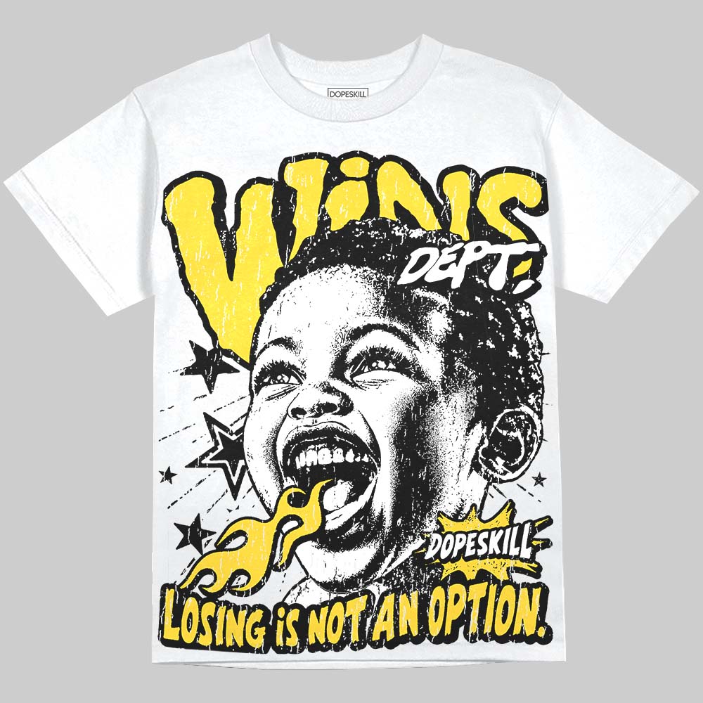 Jordan 4 Thunder DopeSkill Oversize Print T-Shirt Wins Dept Graphic Streetwear - White