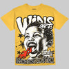 Jordan 4 Thunder DopeSkill Oversize Print T-Shirt Wins Dept Graphic Streetwear - Mustard 