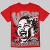 Jordan 4 Toro Bravo DopeSkill Oversize Print T-Shirt Wins Dept Graphic Streetwear - Red