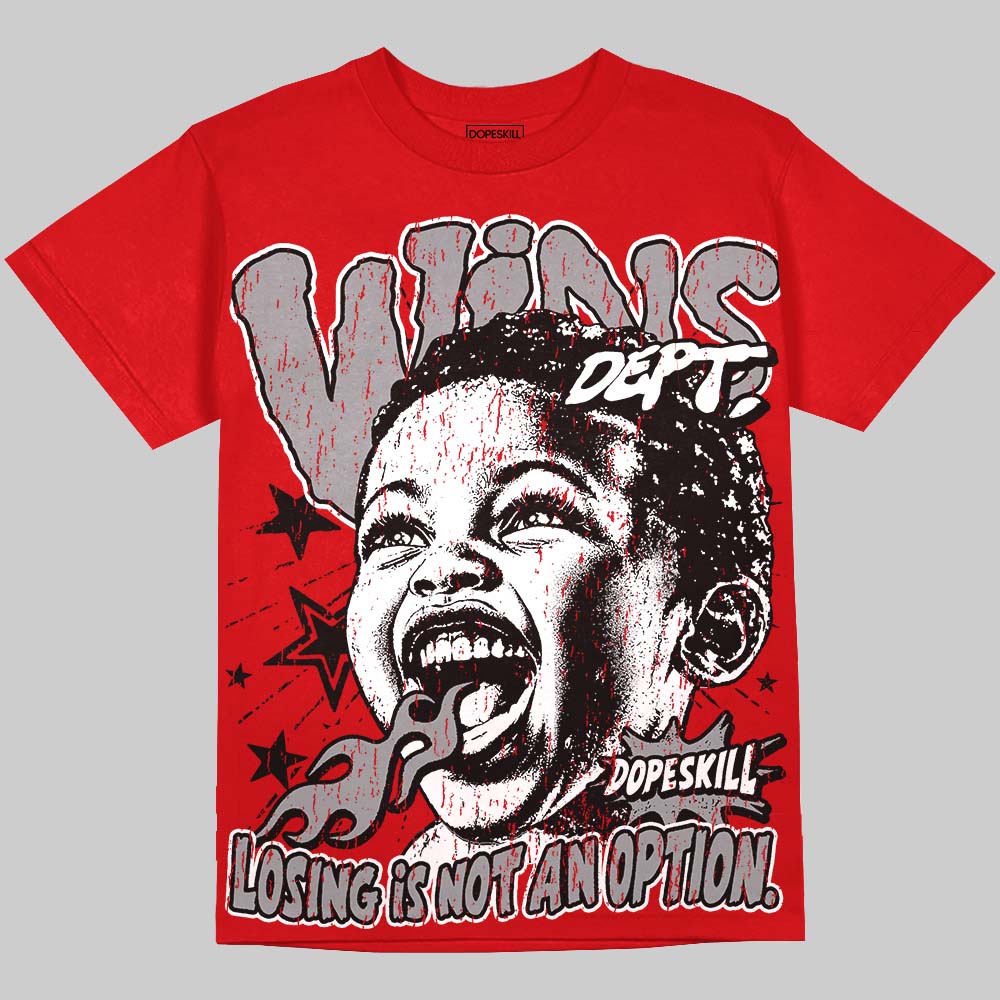Jordan 4 Toro Bravo DopeSkill Oversize Print T-Shirt Wins Dept Graphic Streetwear - Red