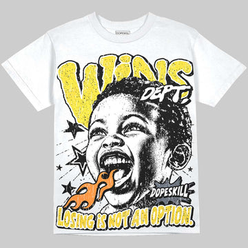Jordan 4 Tour Yellow DopeSkill Oversize Print T-Shirt Wins Dept Graphic Streetwear - White