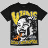 Jordan 4 Tour Yellow DopeSkill Oversize Print T-Shirt Wins Dept Graphic Streetwear - Black