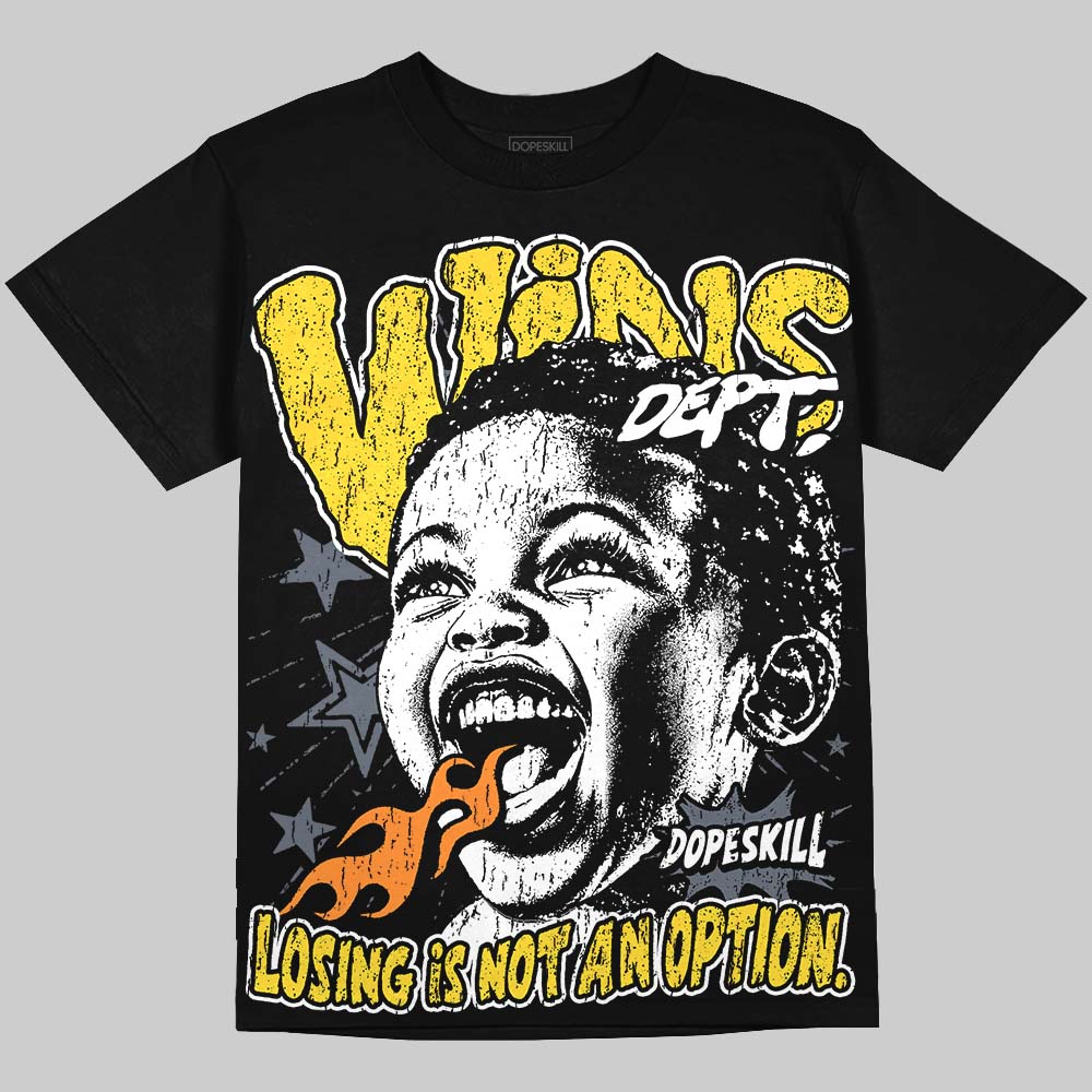 Jordan 4 Tour Yellow DopeSkill Oversize Print T-Shirt Wins Dept Graphic Streetwear - Black