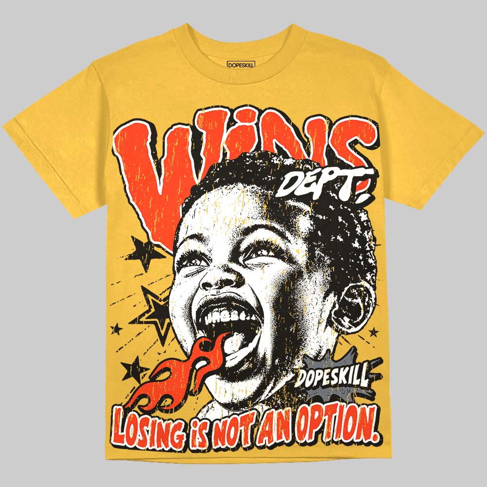 Jordan 4 Tour Yellow DopeSkill Oversize Print T-Shirt Wins Dept Graphic Streetwear - Mustard