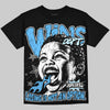 Jordan 11 University Blue DopeSkill Oversize Print T-Shirt Wins Dept Graphic Streetwear - Black