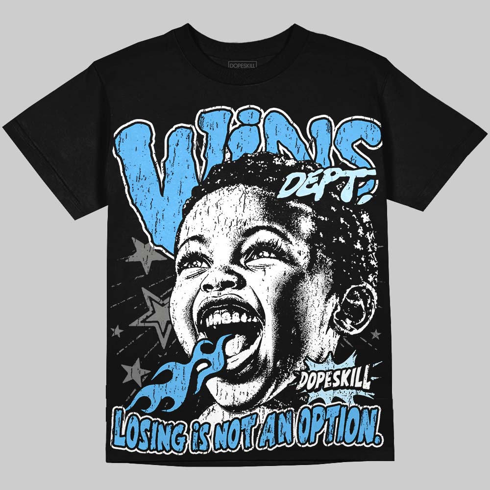 Jordan 11 University Blue DopeSkill Oversize Print T-Shirt Wins Dept Graphic Streetwear - Black