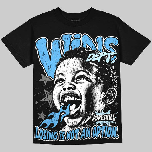 Jordan 11 University Blue DopeSkill Oversize Print T-Shirt Wins Dept Graphic Streetwear - Black