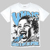 Jordan 14 University Blue DopeSkill Oversize Print T-Shirt Wins Dept Graphic Streetwear - White