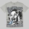 Jordan 5 Wolf Grey DopeSkill Oversize Print T-Shirt Wins Dept Graphic Streetwear - Grey