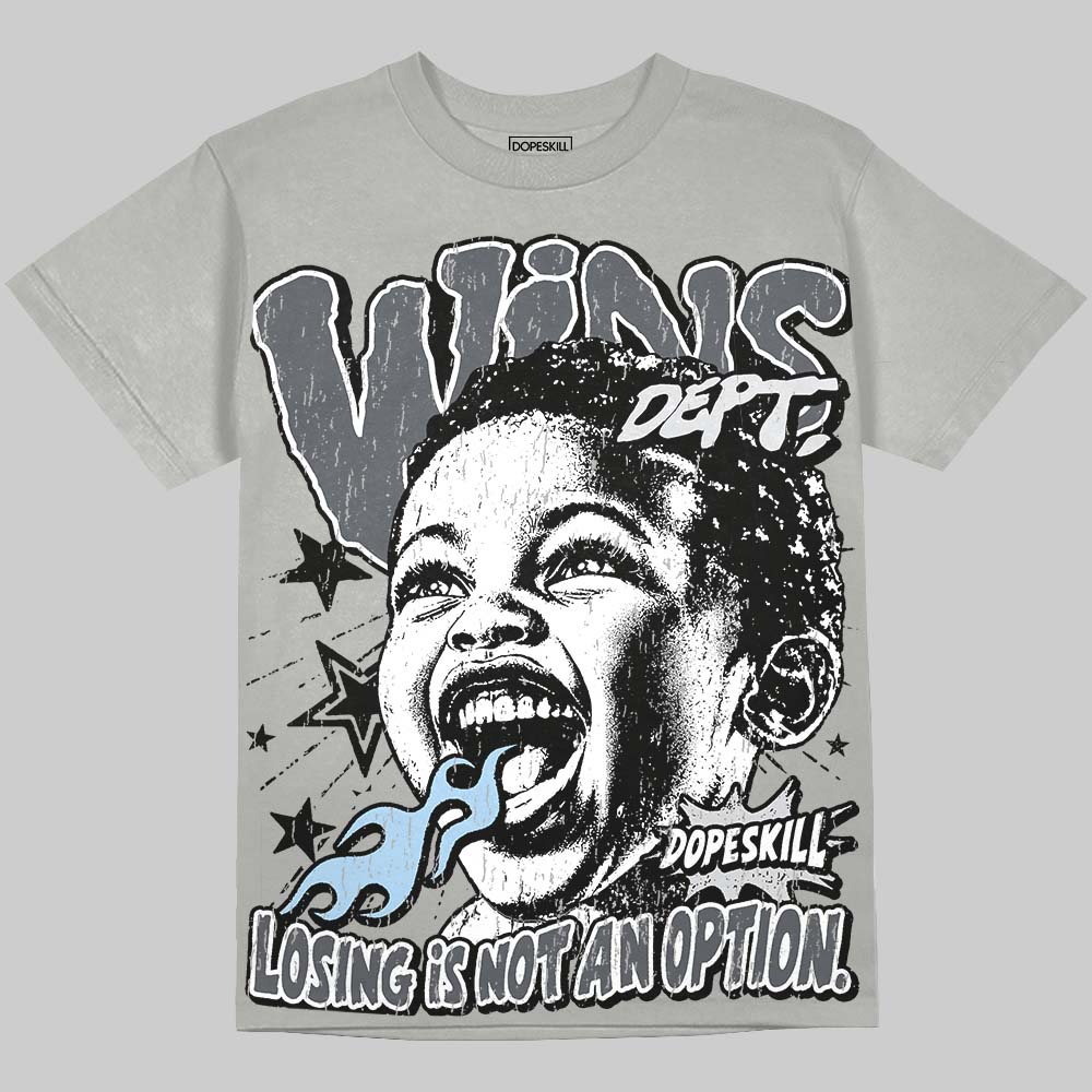 Jordan 5 Wolf Grey DopeSkill Oversize Print T-Shirt Wins Dept Graphic Streetwear - Grey