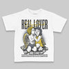 Jordan 4 Tour Yellow DopeSkill Toddler Kids T-shirt Real Lover Graphic Streetwear - White 