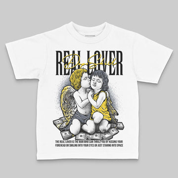 Jordan 4 Tour Yellow DopeSkill Toddler Kids T-shirt Real Lover Graphic Streetwear - White 