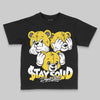 Jordan 4 Tour Yellow DopeSkill Toddler Kids T-shirt Stay Solid Graphic Streetwear - Black
