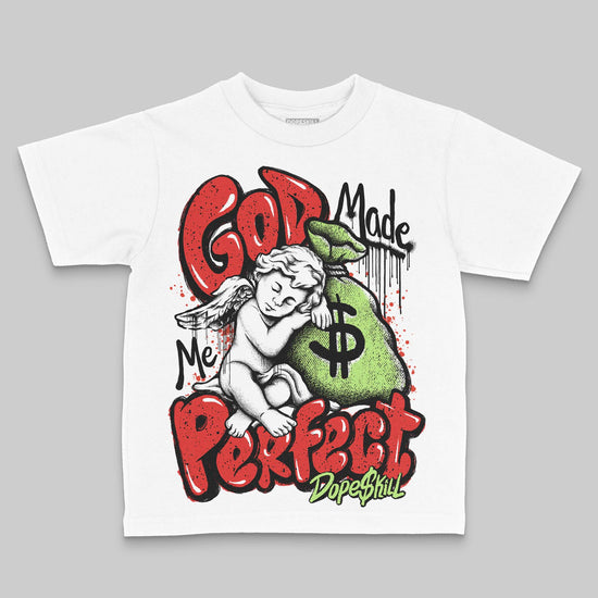 Jordan 5 Retro OG "Halloween" DopeSkill Toddler Kids T-shirt God Made Me Perfec Graphic Streetwear - White