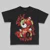 Jordan 5 Retro OG "Halloween" DopeSkill Toddler Kids T-shirt Smile Through The Pain Graphic Streetwear - Black