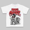 Jordan 4 Bred DopeSkill Toddler Kids T-shirt Paper Chaser Boy Graphic Streetwear - White