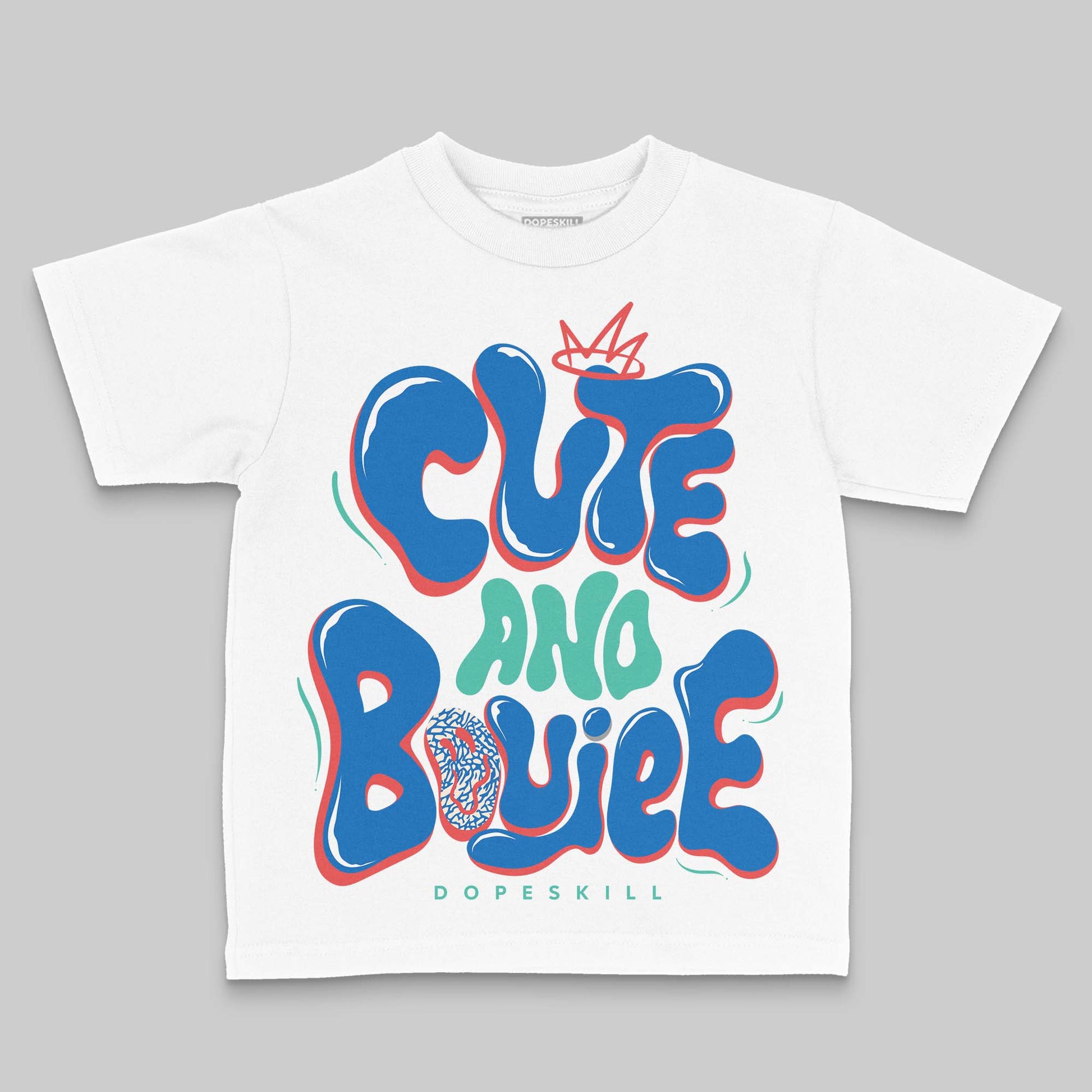 Jordan 3 Chalk DopeSkill Toddler Kids T-shirt Cute and Boujee Graphic Streetwear - White