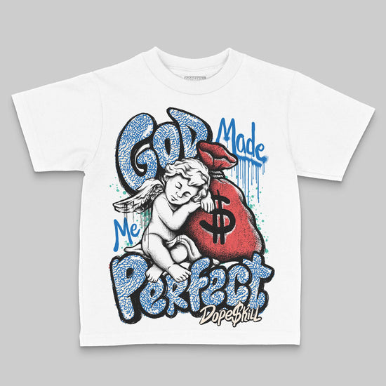 Jordan 3 Chalk DopeSkill Toddler Kids T-shirt God Made Me Perfect Graphic Streetwear - White