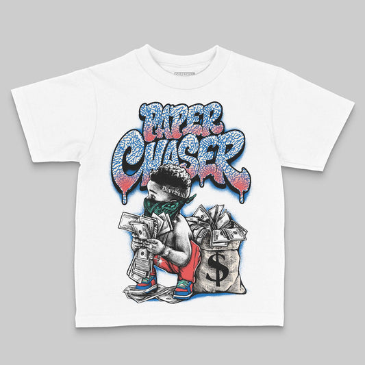 Jordan 3 Chalk DopeSkill Toddler Kids T-shirt Paper Chaser Boy Graphic Streetwear - White