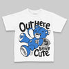 Jordan 1 High OG “Royal” DopeSkill Toddler Kids T-shirt Out Here Being Cute Graphic Streetwear - White