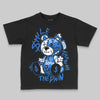 Jordan 1 High OG “Royal” DopeSkill Toddler Kids T-shirt Smile Through The Pain Graphic Streetwear - Black