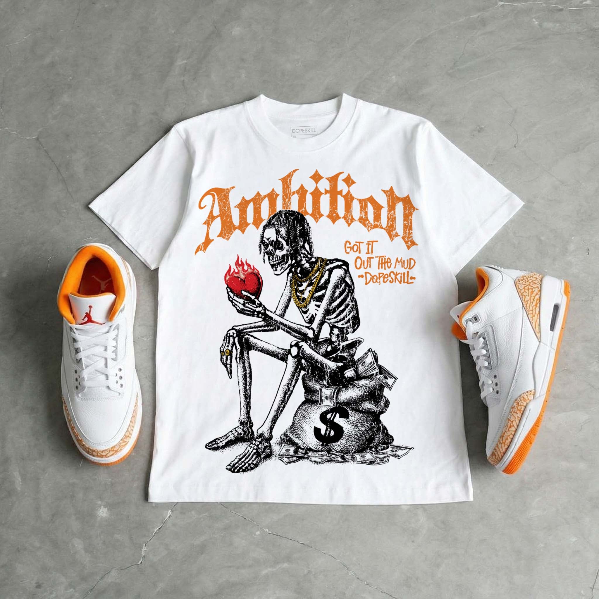 Jordan 3 “Orange Citrus” T-Shirt | Ambition DopeSkill Streetwear
