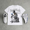 White Metallic 5s DopeSkill T-Shirt Ambition Graphic