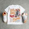 'Orange Citrus' 3s DopeSkill T-Shirt Real Ones Move In Silence Graphic