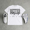 White Metallic 5s DopeSkill T-Shirt Better Myself Graphic