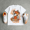 'Orange Citrus' 3s DopeSkill T-Shirt Smile Through The Pain Graphic