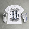 White Metallic 5s DopeSkill T-Shirt Loyalty Graphic