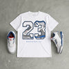 “True Blue” 3s DopeSkill T-Shirt 23 with 3s Pattern Graphic