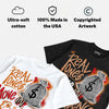 'Orange Citrus' 3s DopeSkill T-Shirt Real Ones Move In Silence Graphic