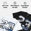“True Blue” 3s DopeSkill T-Shirt 23 with 3s Pattern Graphic