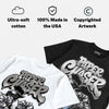 White Metallic 5s DopeSkill T-Shirt Paper Chaser Boy Graphic