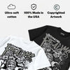 White Metallic 5s DopeSkill T-Shirt Distorted Realms Graphic