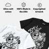 White Metallic 5s DopeSkill T-Shirt Smile Through The Pain Graphic
